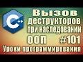 Порядок вызова деструкторов при наследовании. Деструкторы. ООП C++ Для начинающих. Урок #101