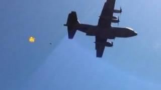 Hercules C-130 chute drop FAIL