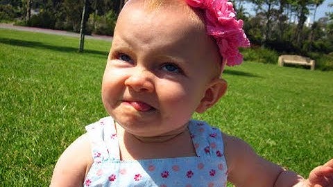 Funny Babies Reaction Touching Grass For The First Time  - Try Not To Laugh Baby Videos 2017