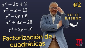 Factorización de cuadráticas 2 con  @mathfelix_  Prof. Félix Fernández