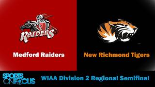 #5 Medford @ #4 New Richmond | WIAA D2 Boys Basketball Regional Semifinal