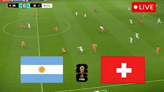 🔴 ARGENTINA vs SWITZERLAND | FIFA World Cup 2026 Quarter-finals | Full Match Simulation | PES 2021 screenshot 5