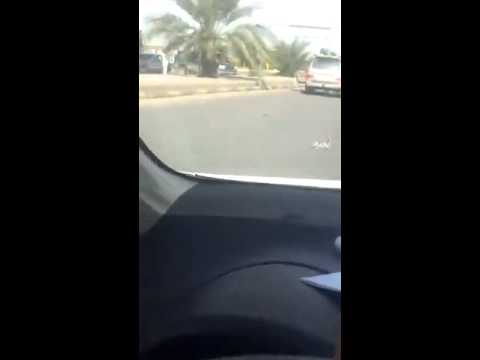 صدم جمل داخل مدينة سكاكا بعد15 دقيقة قام الجمل