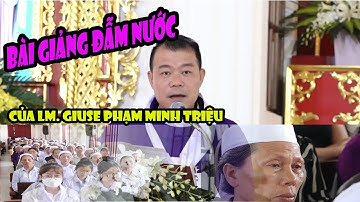 Bài Giảng Đẫm Nước Mắt Của Lm. Giuse Phạm Minh Triệu trong lễ an táng