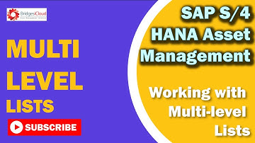 SAP EAM Tutorial-Part 20: How to Define Multi Level Lists in SAP PM