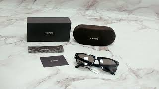Tom Ford Sungles Model- Stephenson Tf775 Color-01H Shiny Black-D Logopolarized Brown Lenses
