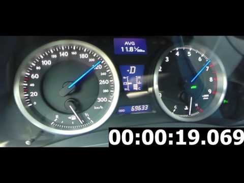 NEW Lexus IS-F Acceleration Speed 0-265 km⁄h