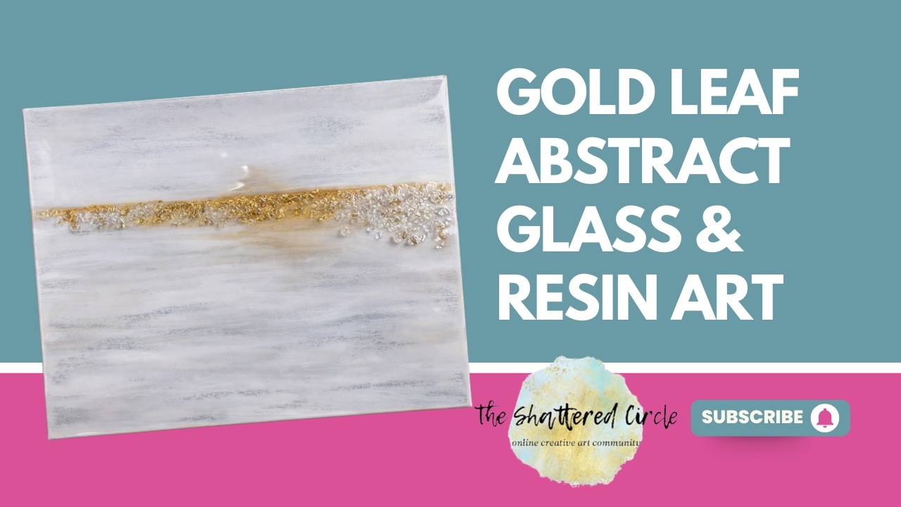 How to Create a Gold Leaf & Resin Abstract Canvas (Beginner Friendly Art Tutorial)