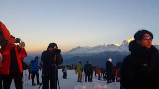 Sunrise On The Top Of The Dhaulagiri Himal In Nepal.