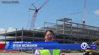 Amazon warehouse in Clay coming along quickly