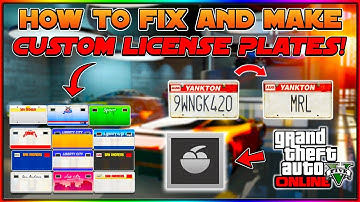 HOW TO FIX AND MAKE CUSTOM LICENSE PLATES IN GTA 5 ONLINE! (Make Custom Plates 2025)