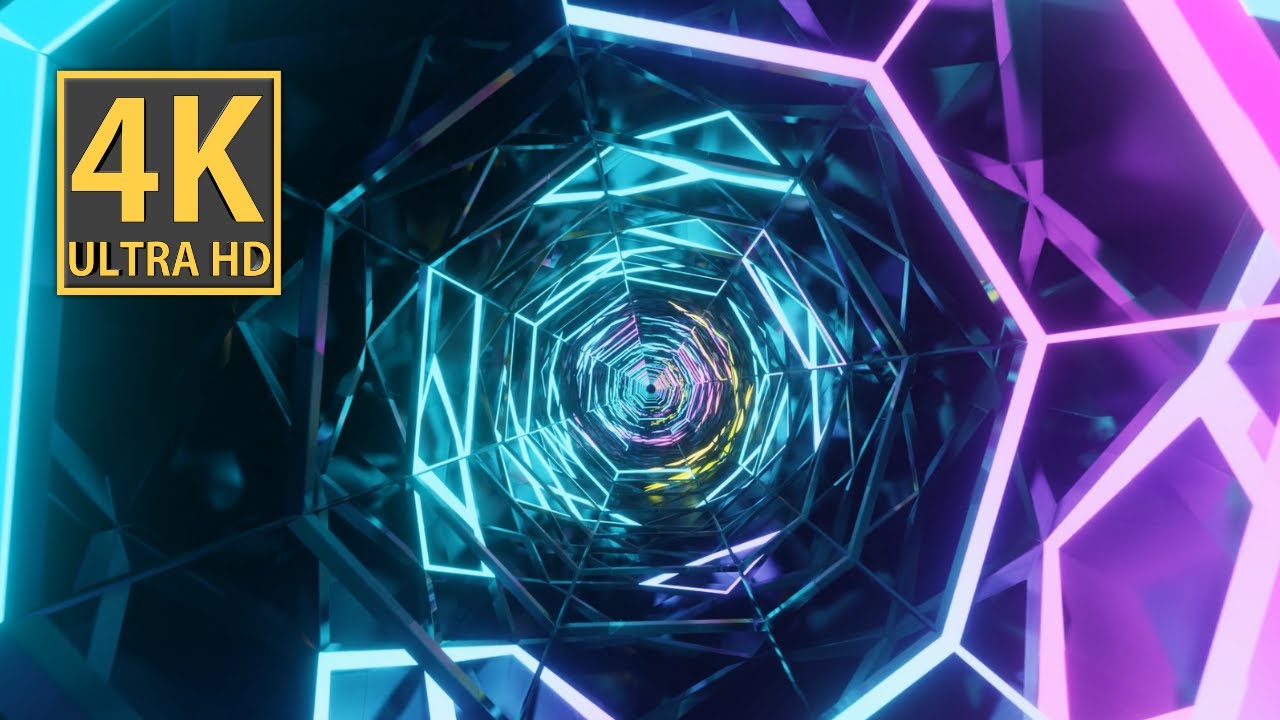 Futuristic SCI-FI Metallic VJ LOOP NEON Rainbow Visual Led Lights ...