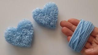 : Easy Pom Pom Heart Making Idea with FingersHow to Make a Heart from StringBeautiful And Easy
