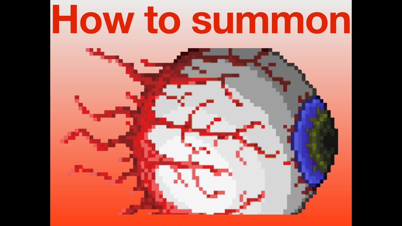 (How to summon eye of cthulhu) in terraria - YouTube