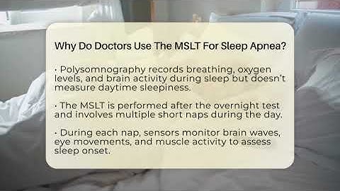 Why Do Doctors Use The MSLT For Sleep Apnea? - Sleep Apnea Support Network