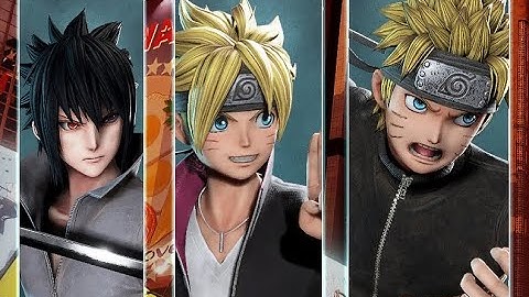 Naruto, Sasuke, and Boruto fight all the anime heroes | JUMP FORCE