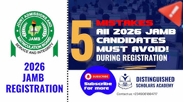 5 Common Mistakes to Avoid During JAMB Registration (2026 UTME Guide)