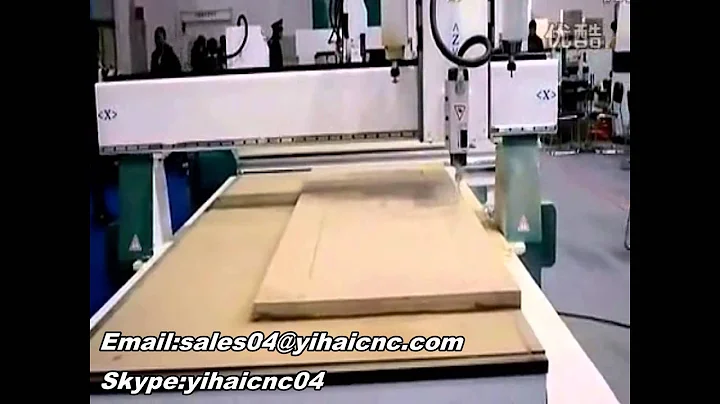 Three Heads Wood Cnc Router with Vertical and Horizontal Spindles