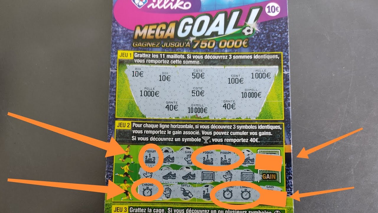 Grattage Fdj - Spéciale MEGA GOAL + Bonus - Bénéfice !!! 😱😱😱
