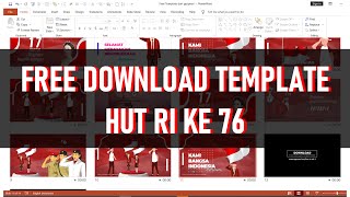 CARA DOWNLOAD TEMPLATE POWERPOINT HUT RI KE 76 SECARA GRATIS, FREE DOWNLOAD, TIDAK BAYAR, UCAPAN HUT