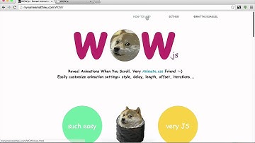 CSS Animation in the Real World   3 1  Animating Based on Scroll Position With WOW js