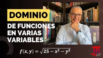 Dominio de una función de dos variables 0 con #mathfelix_. Profe. Félix Fernández