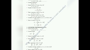 TamilNadu Samacheer kalvi 10th Maths Unit-2 Numbers & Sequences Definition& Formulas #Maths #Formula