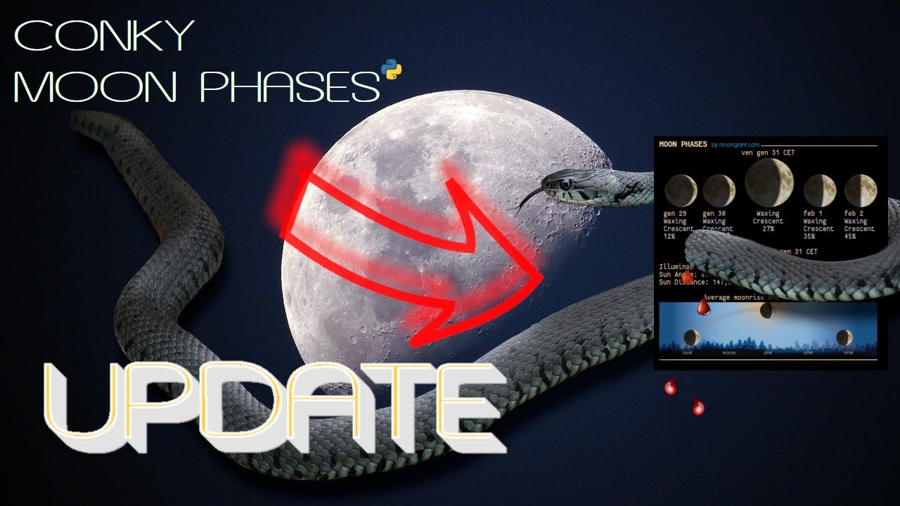 CONKY MOON PHASES in Python *UPDATE* - YouTube