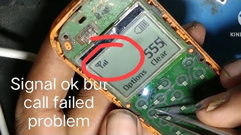 All Nokia 1280/103/1600/1800 network ok call failed and solution/ nokia call failed solution