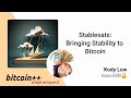 Kody Low: Stablesats -- Bringing Stability to Bitcoin
