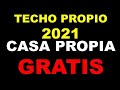 CÓMO TENER TU CASA PROPIA GRATIS CON TECHO PROPIO