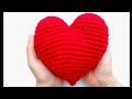 Como hacer un corazón tejido a crochet o ganchillo/ tutorial de tejidos/ corazón tejido a crochet