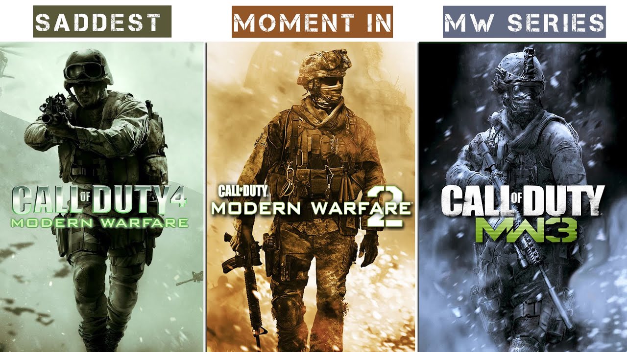 THE MOST SADDEST/HEROIC SACRIFICES IN CALL OF DUTY MW SERIES
