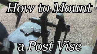 How to Mount a Post Vise  Building the ULTIMATE Post Vise Stand| Iron Wolf Industrial