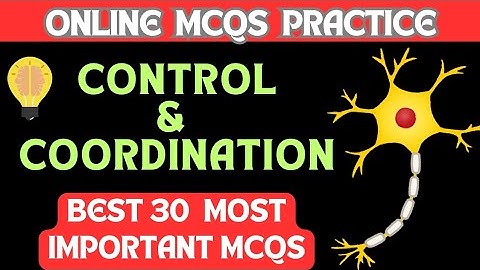 📝Control and Coordination MCQs | Top 30 Control & Coordination MCQs | Class 12 Biology MCQs