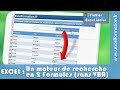 Comment créer un moteur de recherche… avec deux formules et sans VBA sur Excel