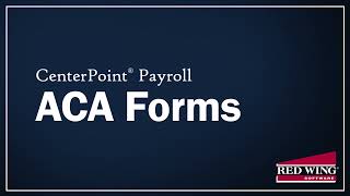 ACA Forms for CenterPoint Payroll (Part 1) screenshot 3