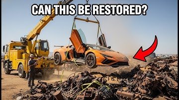 Recovering an Abandoned Lamborghini Revuelto from a Desert Metal Heap SEO