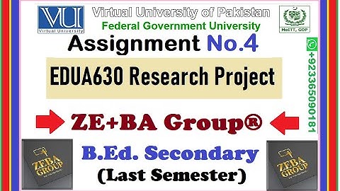 EDUA630 Assignment 4 Solution Fall 2022 By ZE+BA Group || EDUA630 Assignment 4 Fall 2022