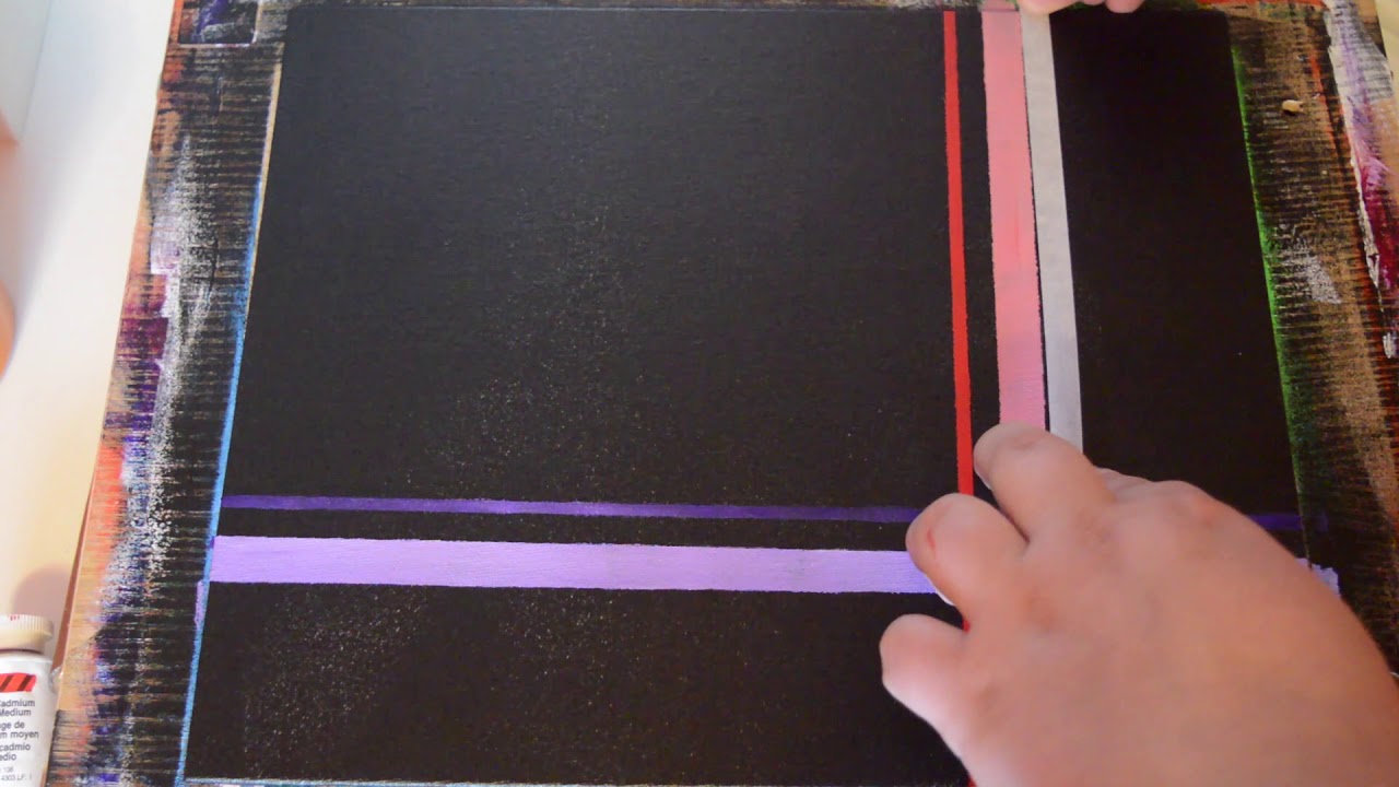 Relaxing Minimalist Abstract Acrylic Painting! - YouTube