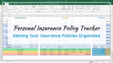 Personal Insurance Policy Tracker | Getting Your Insurance Policies Organized