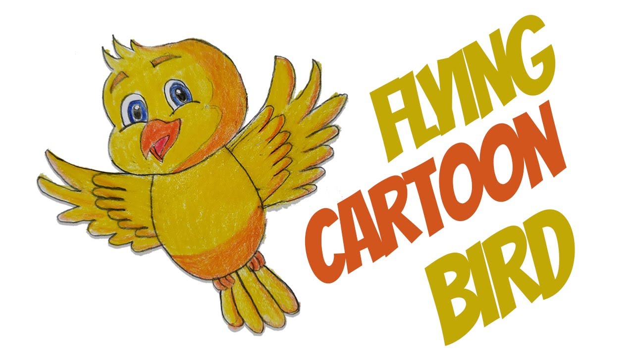 Cartoon Bird Drawing Easy | Step Step By For Beginners - YouTube