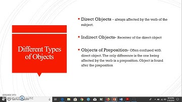 Subject vs Object