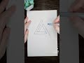 How to draw an impossible triangle or a penrose tribar | Doodle Pattern | Drawing Tutorials