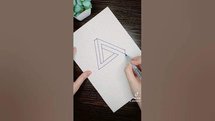 How to draw an impossible triangle or a penrose tribar | Doodle Pattern | Drawing Tutorials