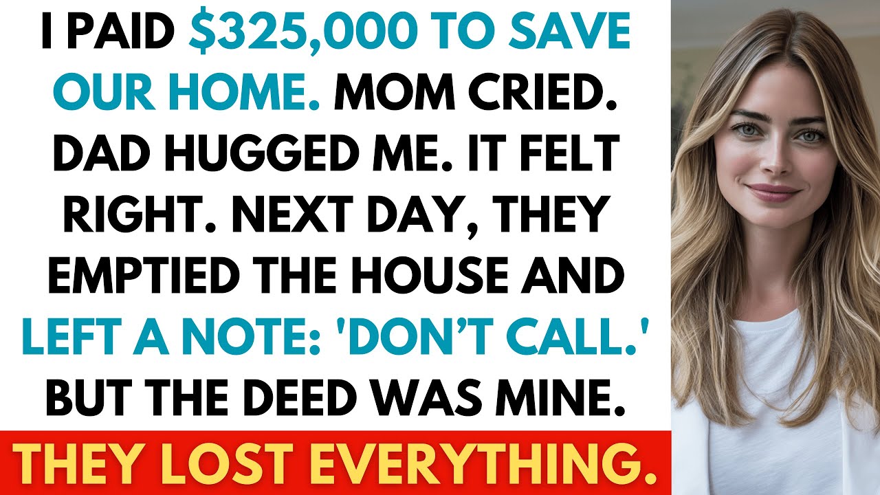 I Covered the Debt to Keep Our Home — By Morning, They Left a Note and Sold It Behind My Back