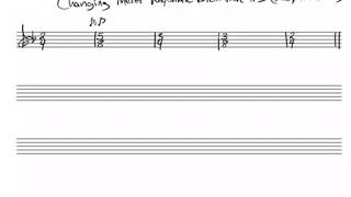 Changing meter rhythmic dictation #3