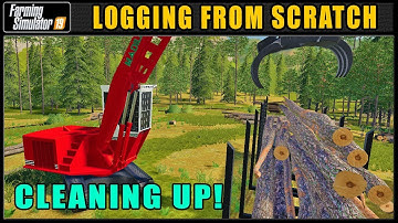 Cleaning Up The Old Block! - Logging From Scratch 77 - Farming Simulator 2019 - FDR Logging