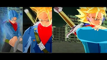 Trunks DBS All Forms NEW Version VS Goku Black | DBZ Tenkaichi 3 MOD