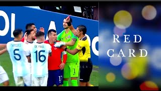 ALL RED CARD In LIONEL MESSI CARER